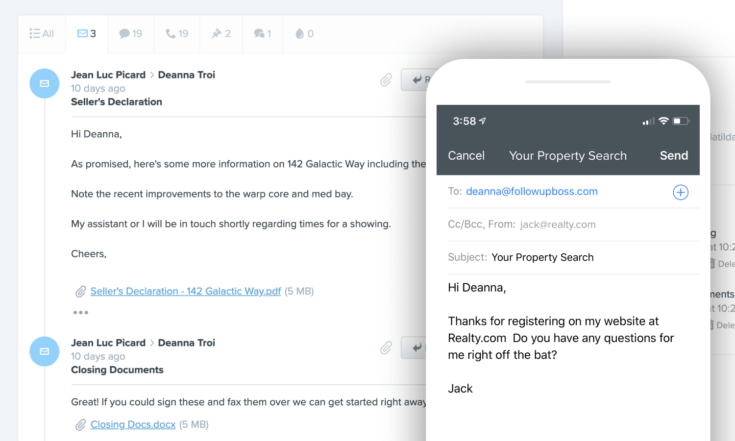 Lead follow up system follow up boss